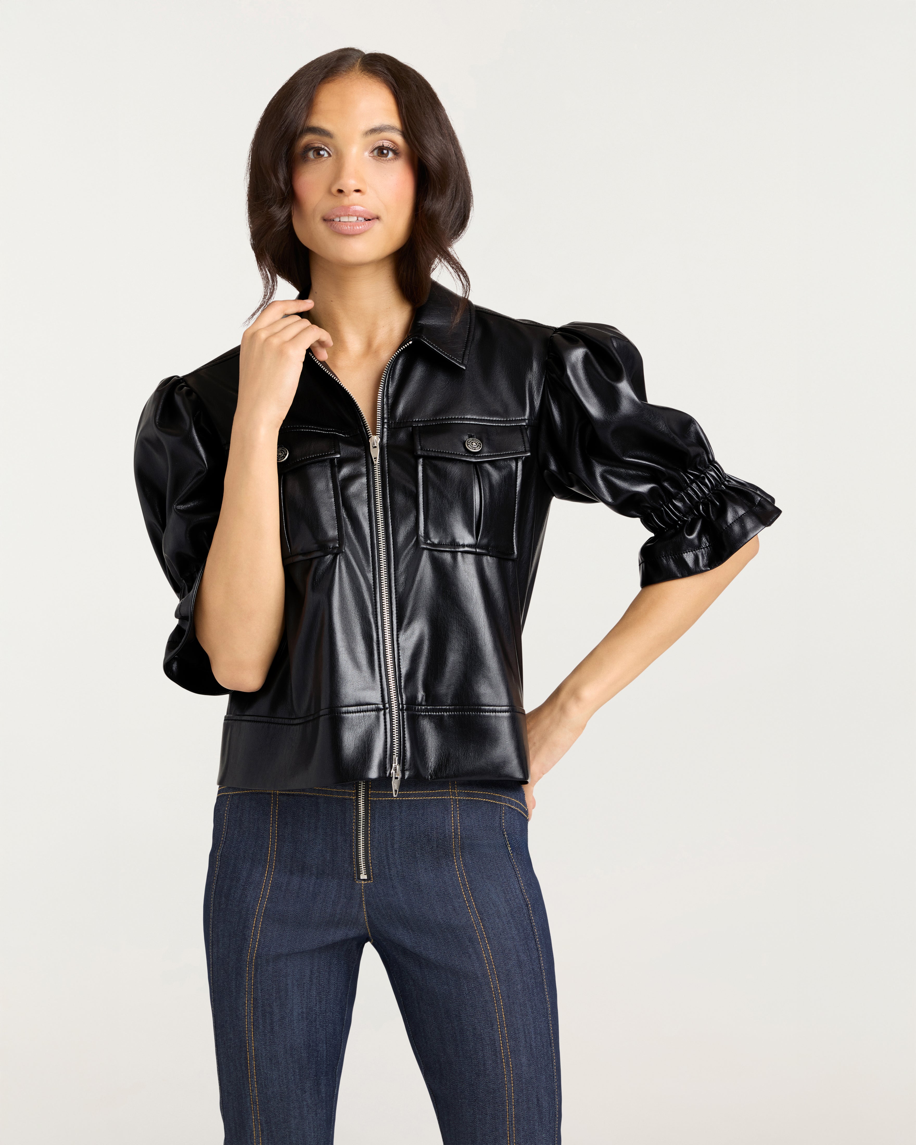 Lite Vegan Leather Holly Jacket