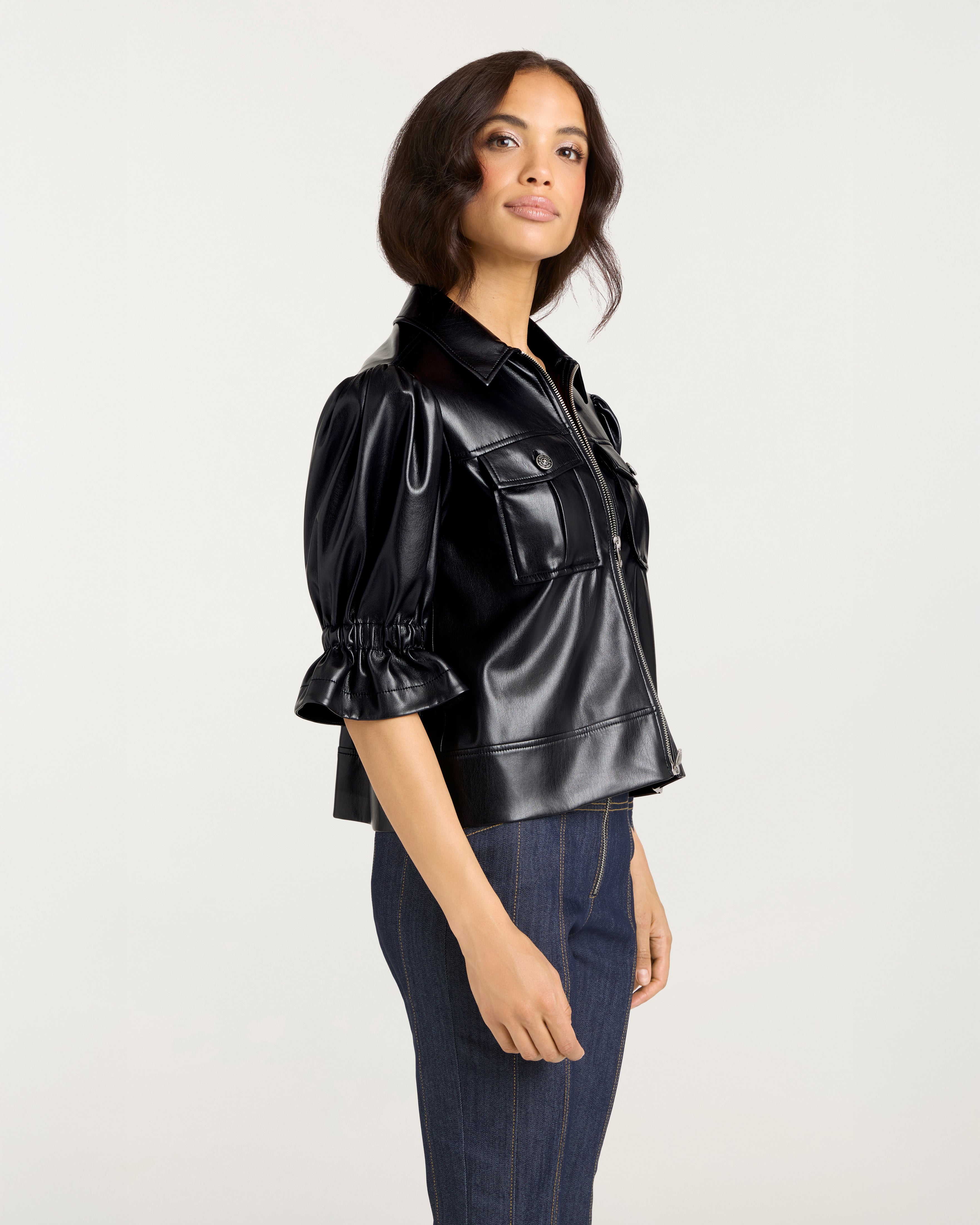 Lite Vegan Leather Holly Jacket – Cinq à Sept