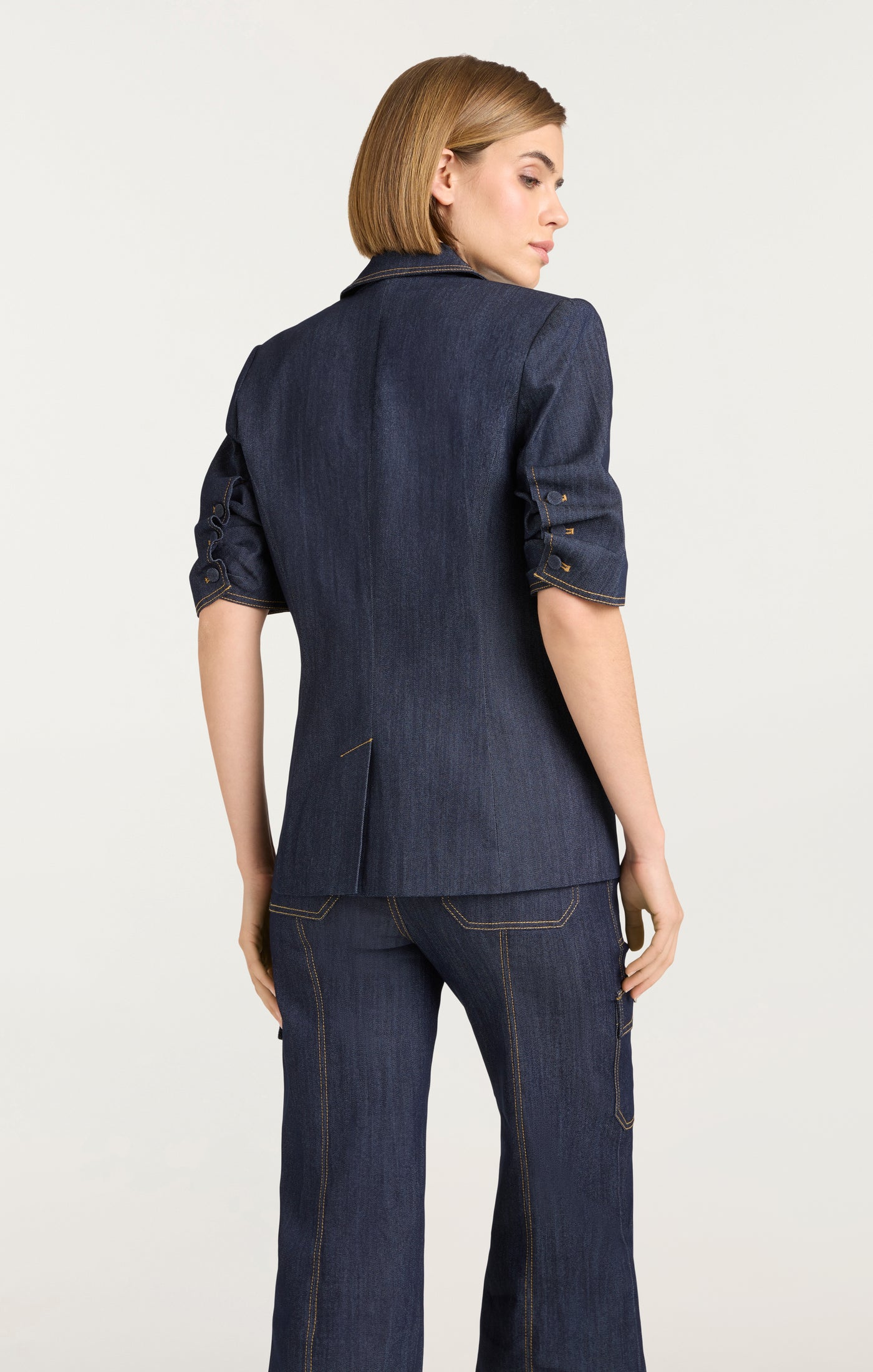 Denim Short Sleeve Khloe Blazer