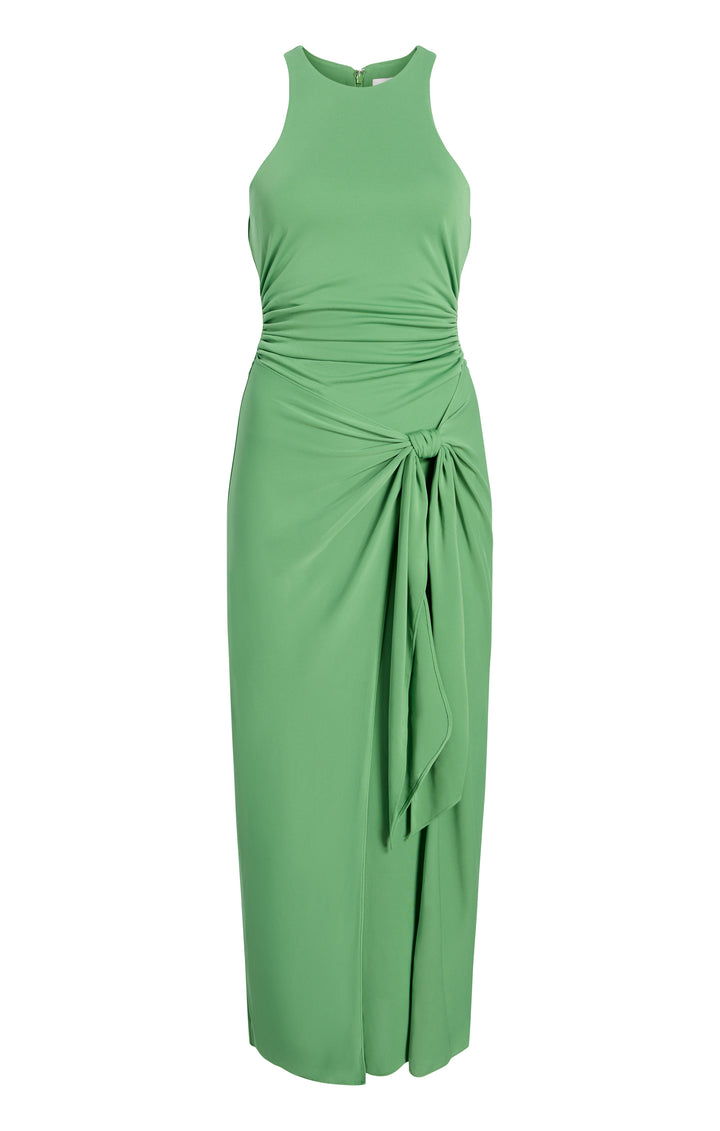 andie satin midi dress Andie Butter Yellow Silky Midi Dress L