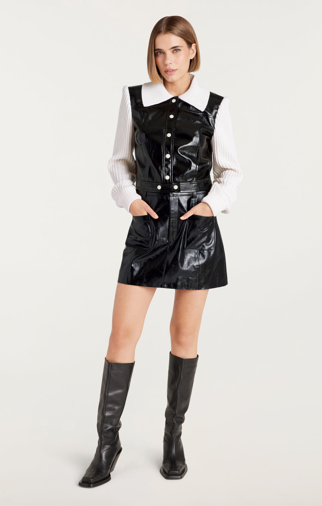 【PORTERNA】Bai Brush Short Skirt PORTERNA】Bai Brush Short Skirt (PORTERNA/ミニスカート