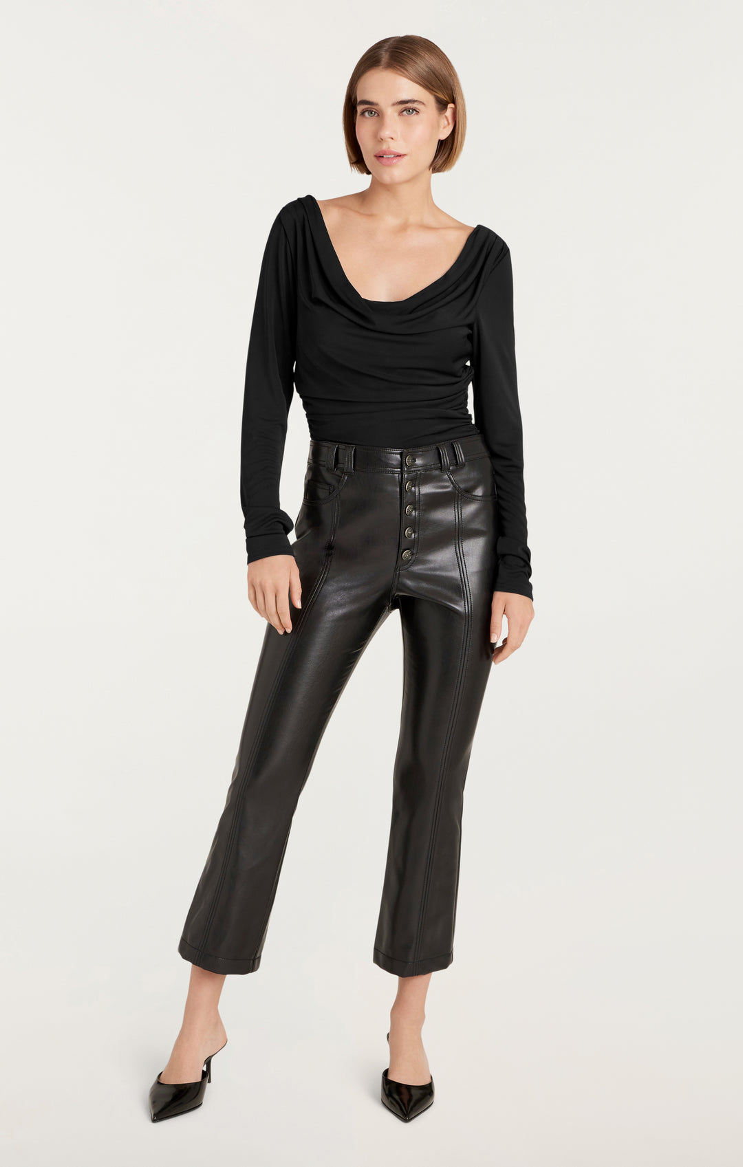 Crayme,volume sleeve cut topsブラック LONGSLEEVECHERISETOP_ZW1820274