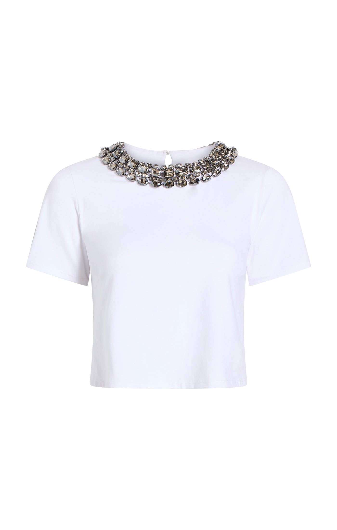 Chunky Necklace Shrunken Tee