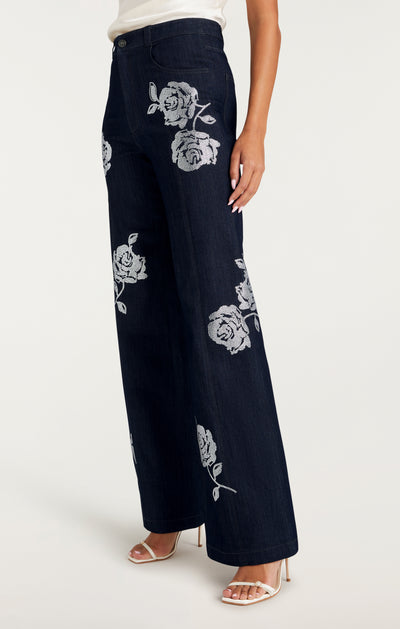 Heatset Roses Francine Pant