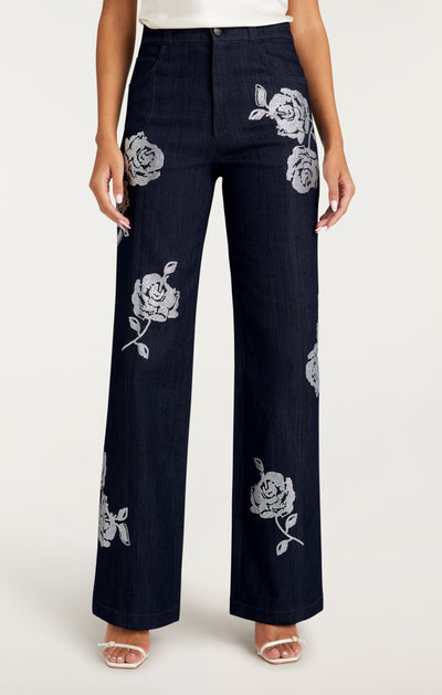 Heatset Roses Francine Pant