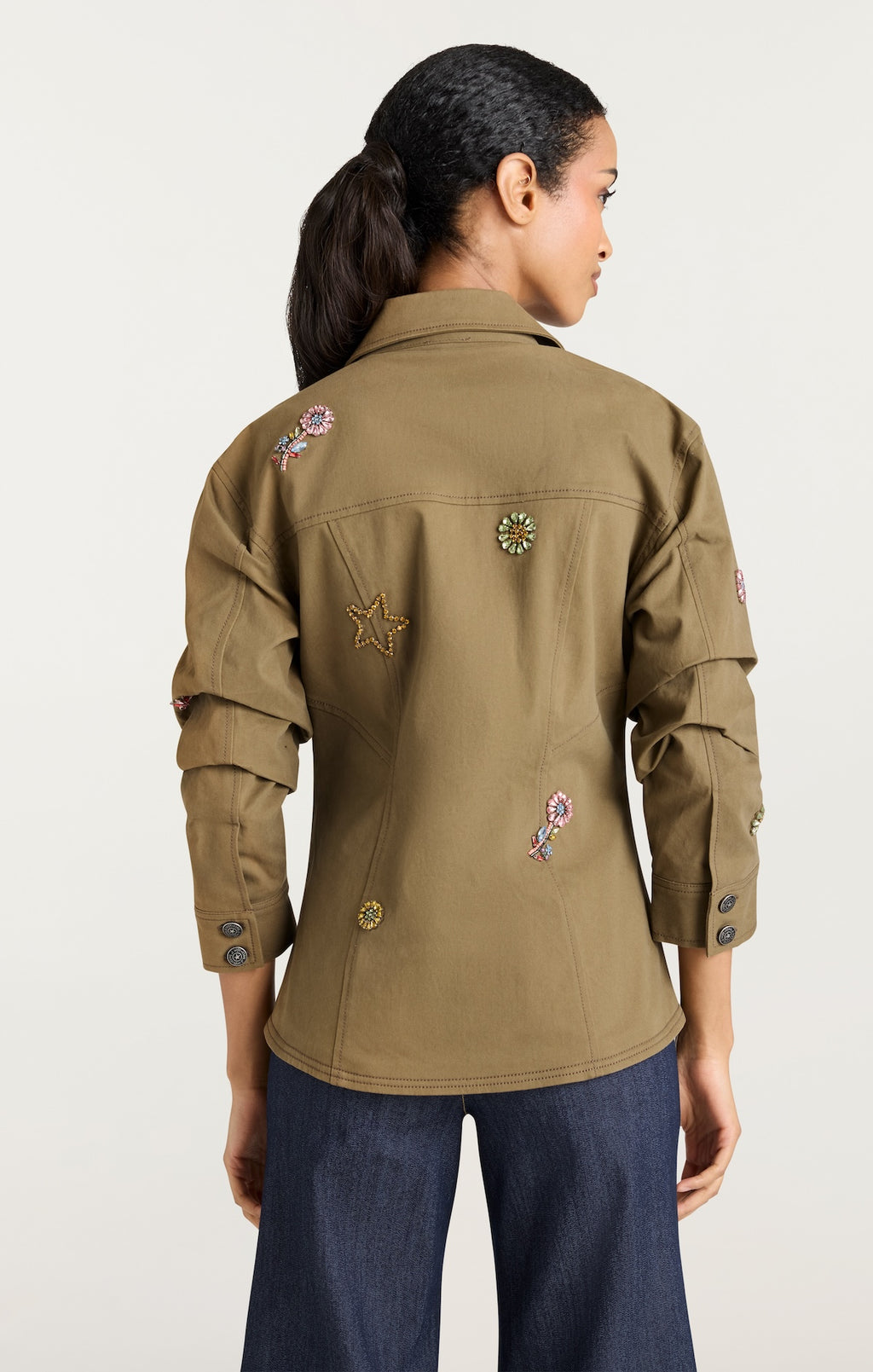 Ditsy Love Scrunched Canyon Jean Jacket
