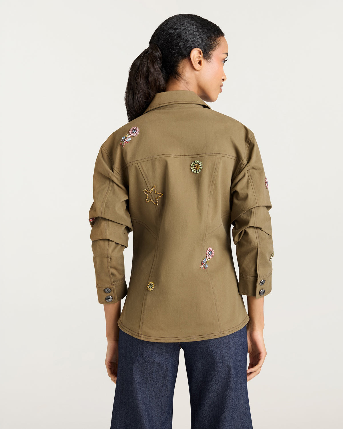 Ditsy Love Scrunched Canyon Jean Jacket