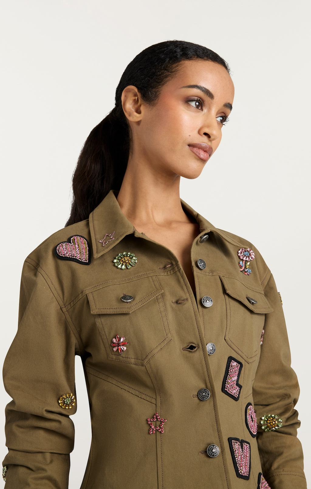 Ditsy Love Scrunched Canyon Jean Jacket