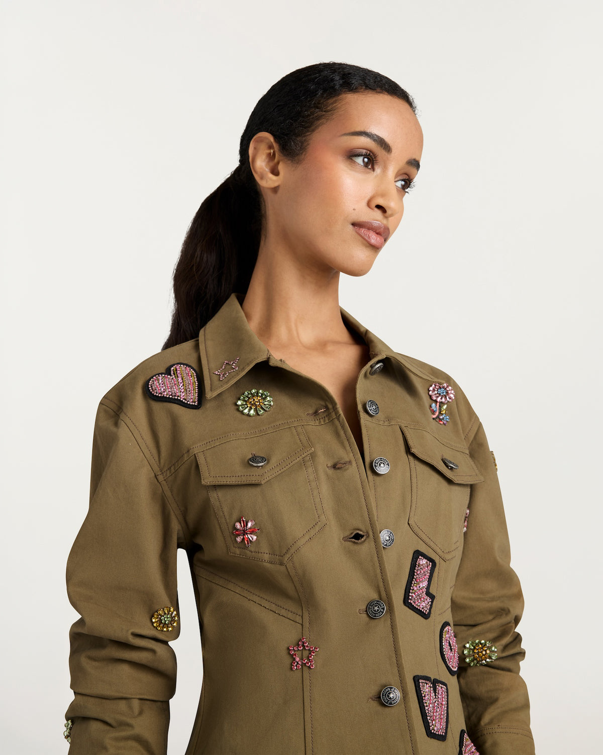 Ditsy Love Scrunched Canyon Jean Jacket