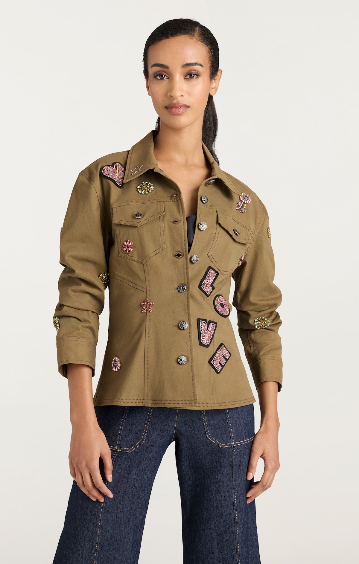 Ditsy Love Scrunched Canyon Jean Jacket