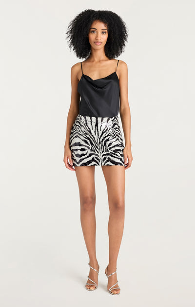 Sequin Zebra Juno Skirt