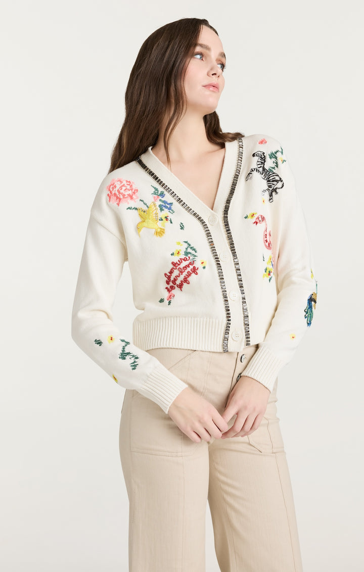 Patch Animal Nyla Cardigan – Cinq à Sept