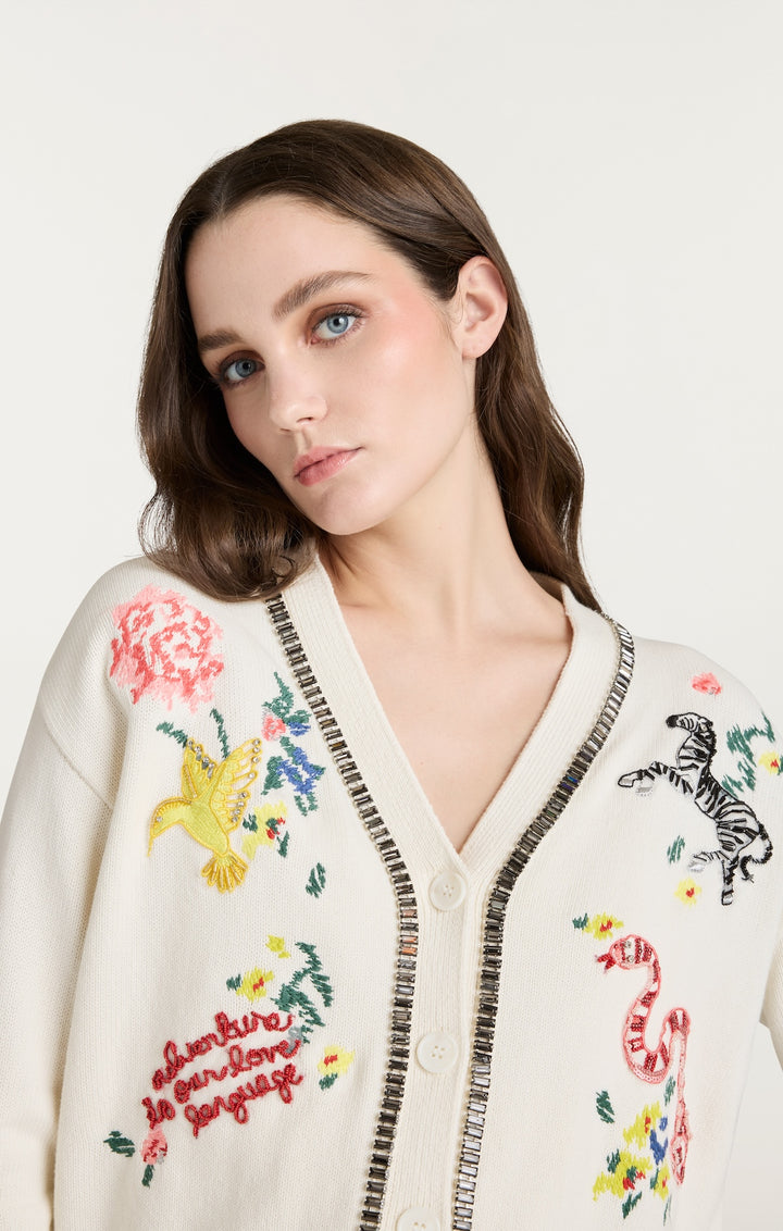 Patch Animal Nyla Cardigan – Cinq à Sept