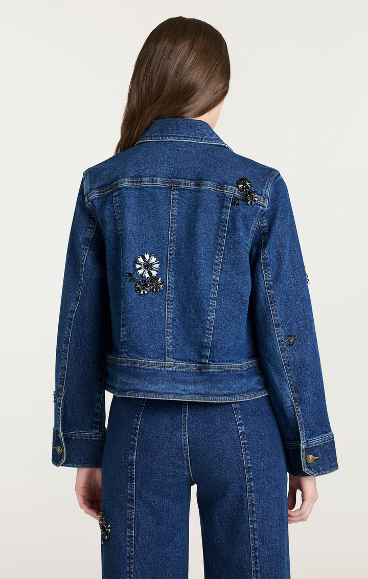 Jet Black Embellished Riviera Jacket – Cinq à Sept