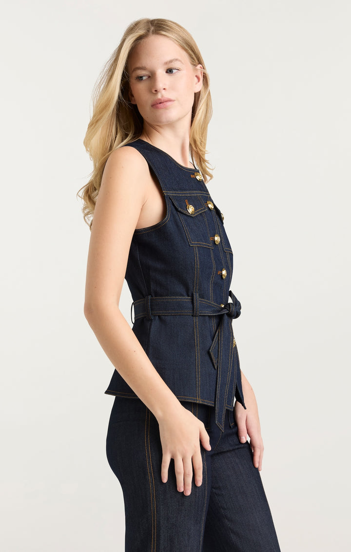 digne cut off gilet ディニュ ベスト ジレ 楽天市場】Lutz Huelle ルッツヒュエル デニム ベスト FLIP