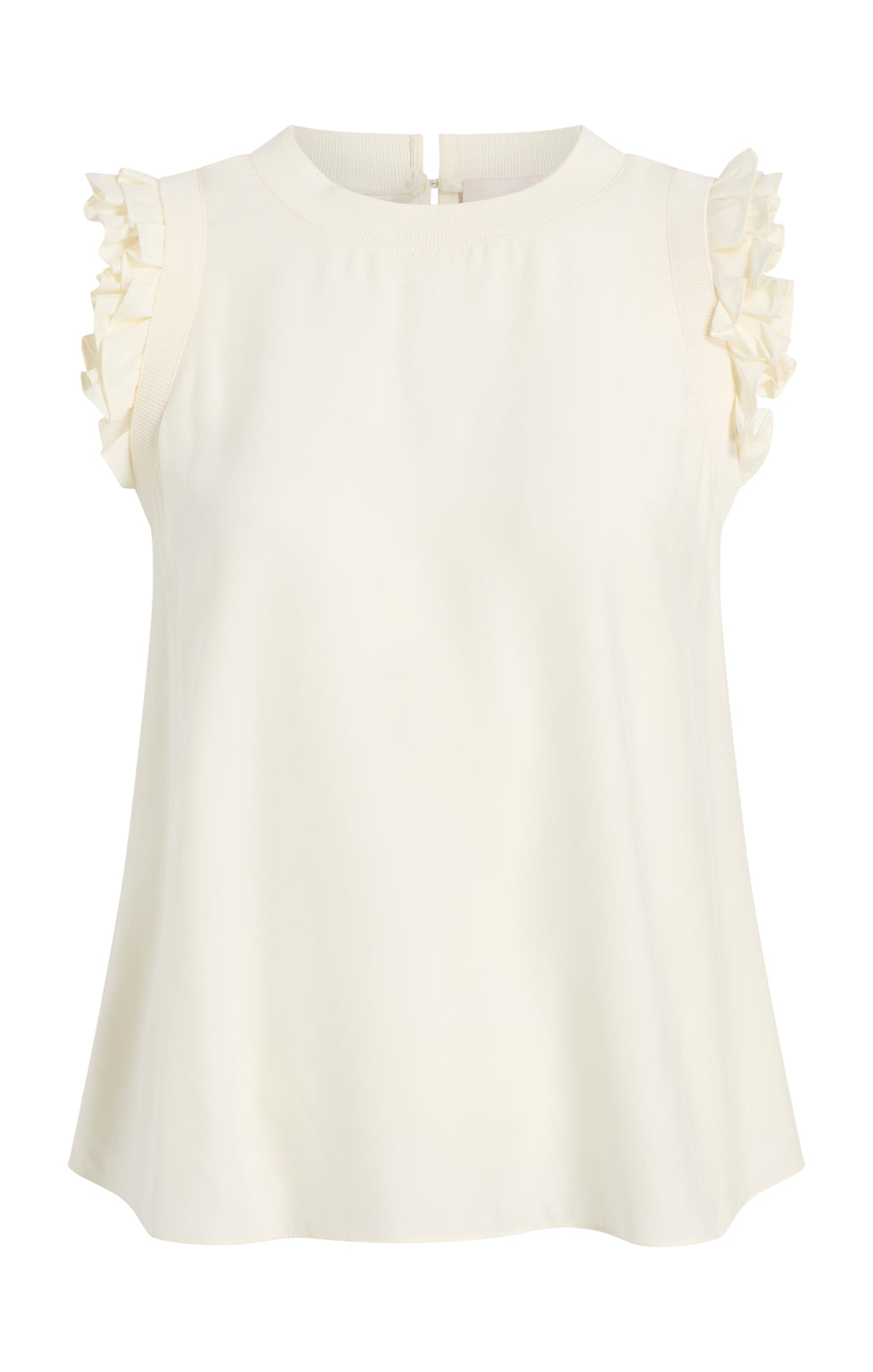 Woven Ruffle Lenore Top