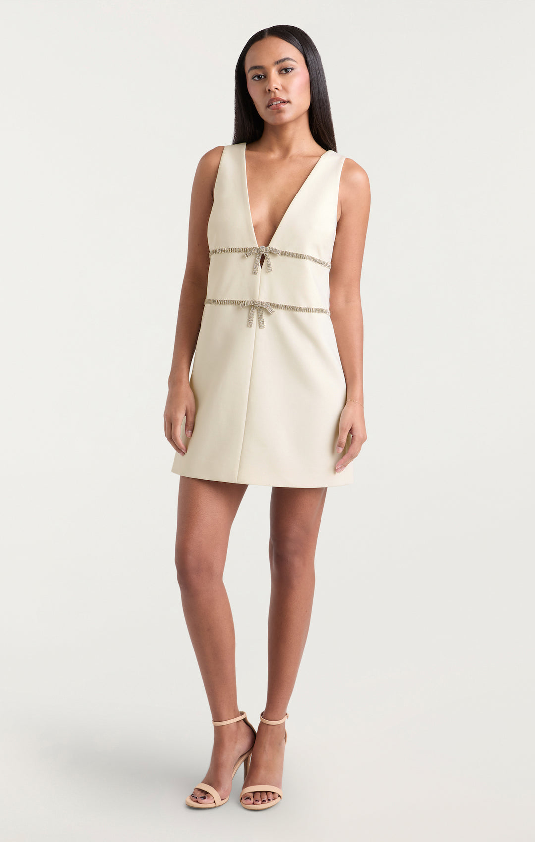 cinq a sept ivory dress Cinq Sept Irma Twist Mini Dress - Ivory