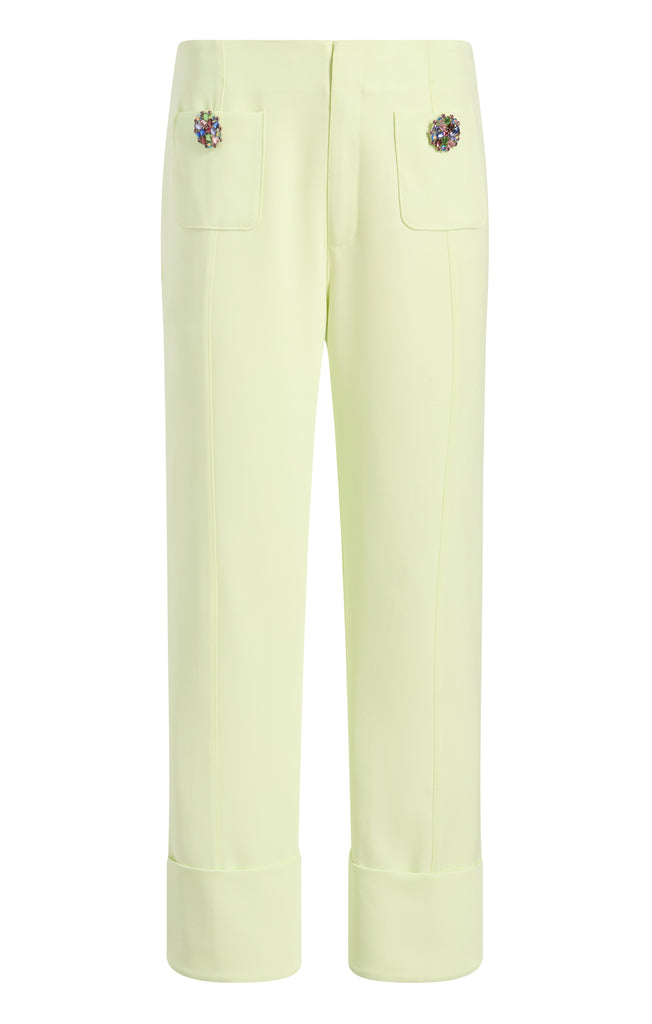 Y's BORN PRODUCT] COTTON TWILL LONG STRAIGHT PANTS(XS Beige
