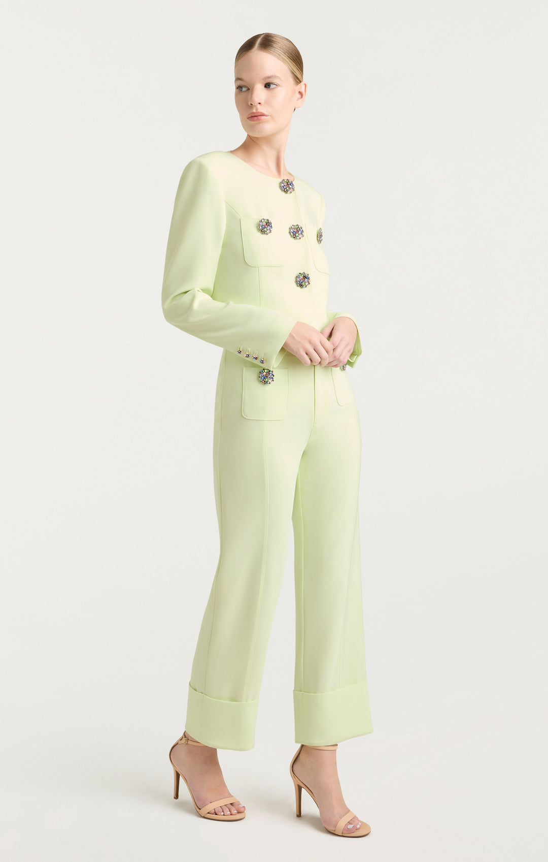 【Saudade Club】Lace Pants Cinq à Sept Bonded Lace Blazer & Bonded Lace Pants