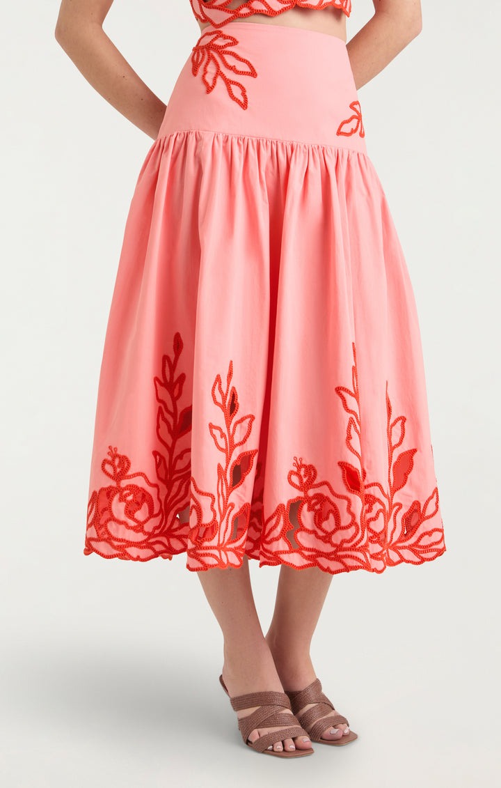 saqui スカート weeksdays Trailing Peonies Tilda Skirt – Cinq à Sept