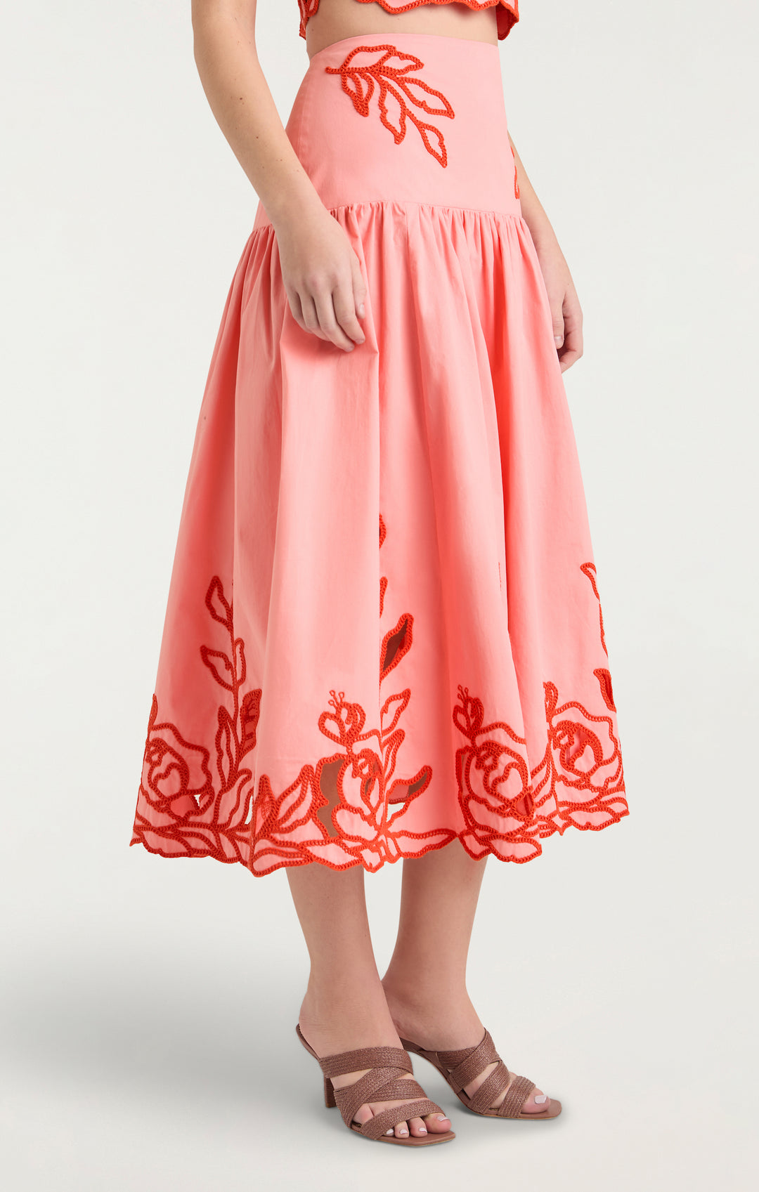 豪奢な Trailing Peonies Tilda Skirt – Cinq à Sept スカート