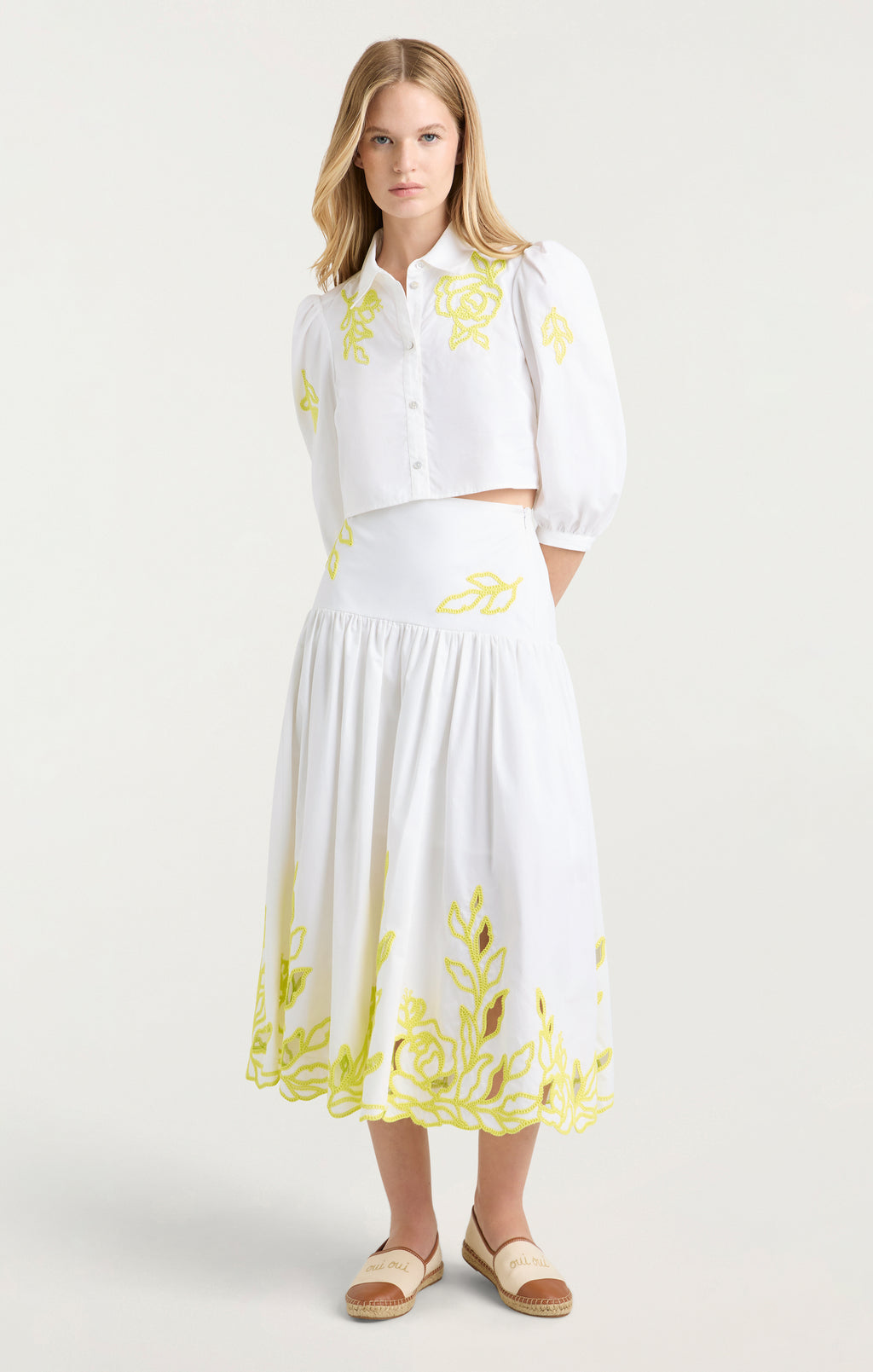 Trailing Peonies Tilda Skirt