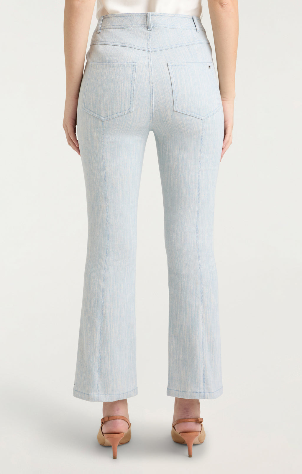 Two Tone Melange Linda Jeans