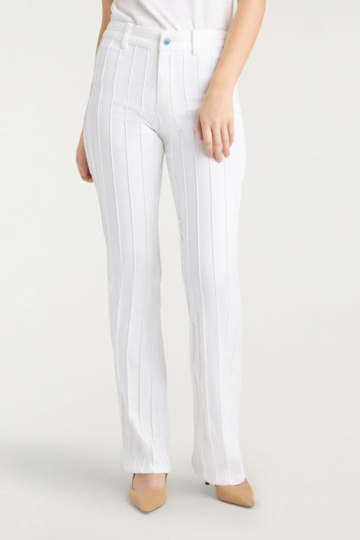 パンツ 5 PROGRESS SS23 5progress Trousers White (9020FLORAWHITE) HEAVY COTTON EASY PANTS™ - BLANC – SET ACTIVE