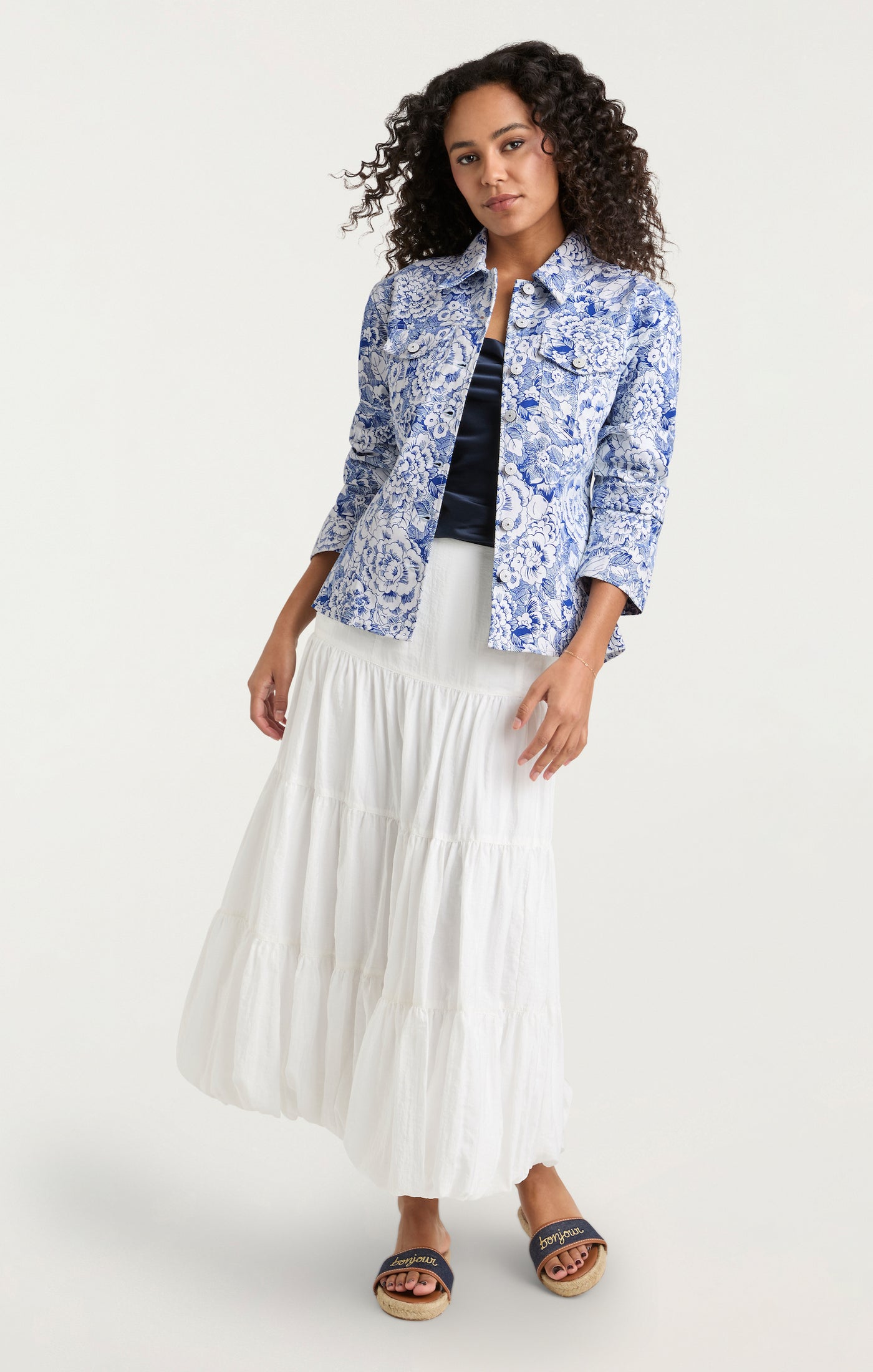 Sketchbook Floral Scrunched Canyon Jacket