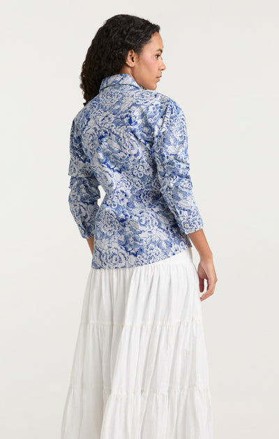 Sketchbook Floral Scrunched Canyon Jacket