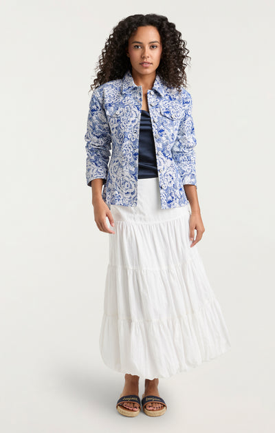 Sketchbook Floral Scrunched Canyon Jacket