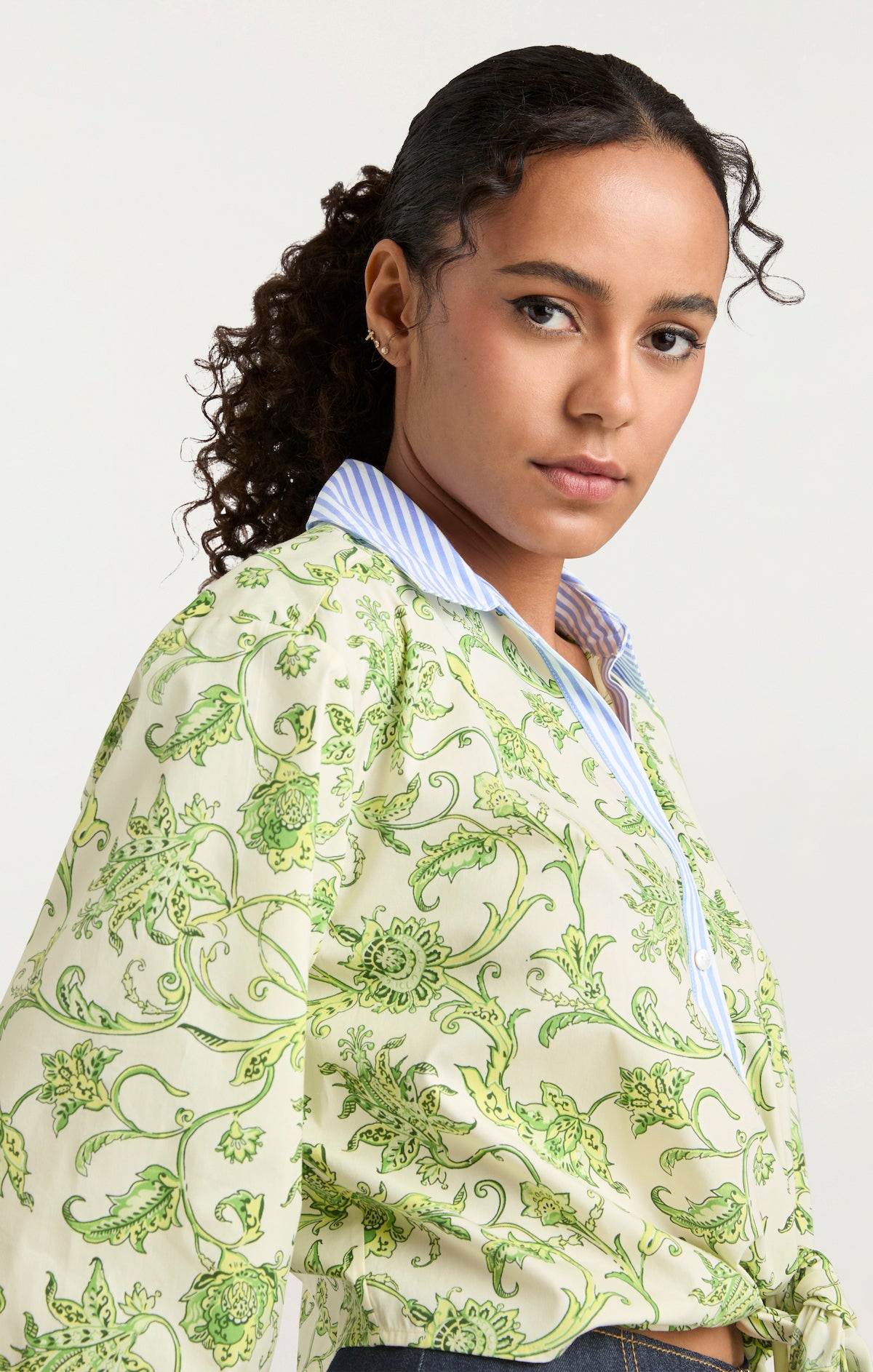 Ivy Paisley Poplin Mariana Top