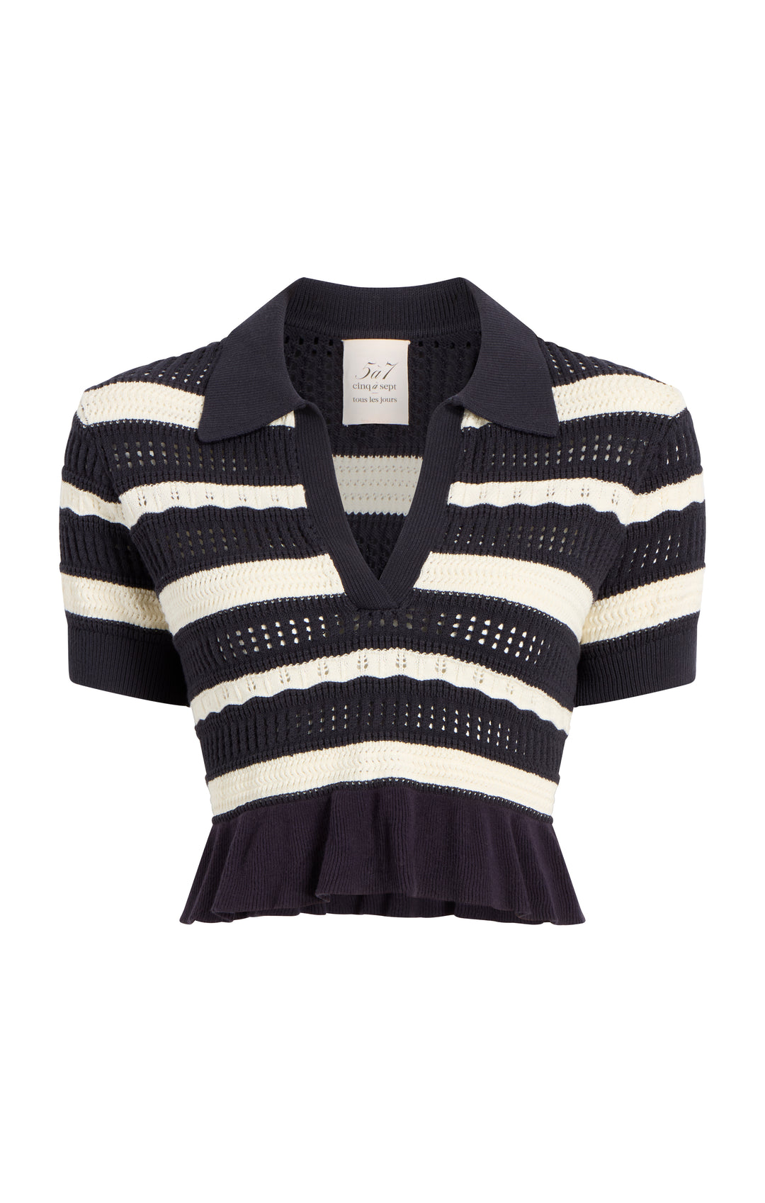 Elvire Knit Polo Pullover – Cinq à Sept
