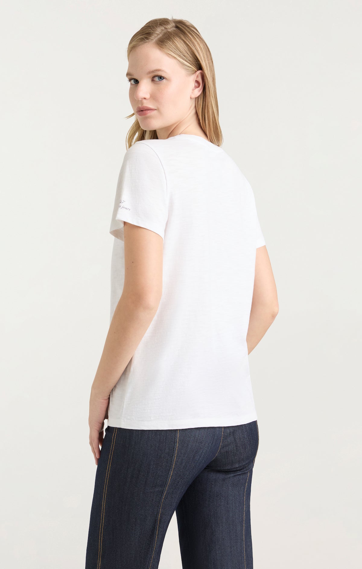 Silver Studs Jean Boot Tee
