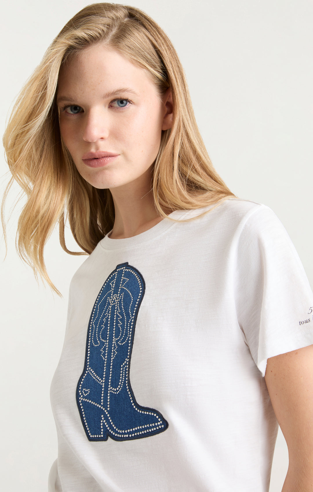 小物 sept Silver Studs Denim Boot Tee – Cinq à Sept
