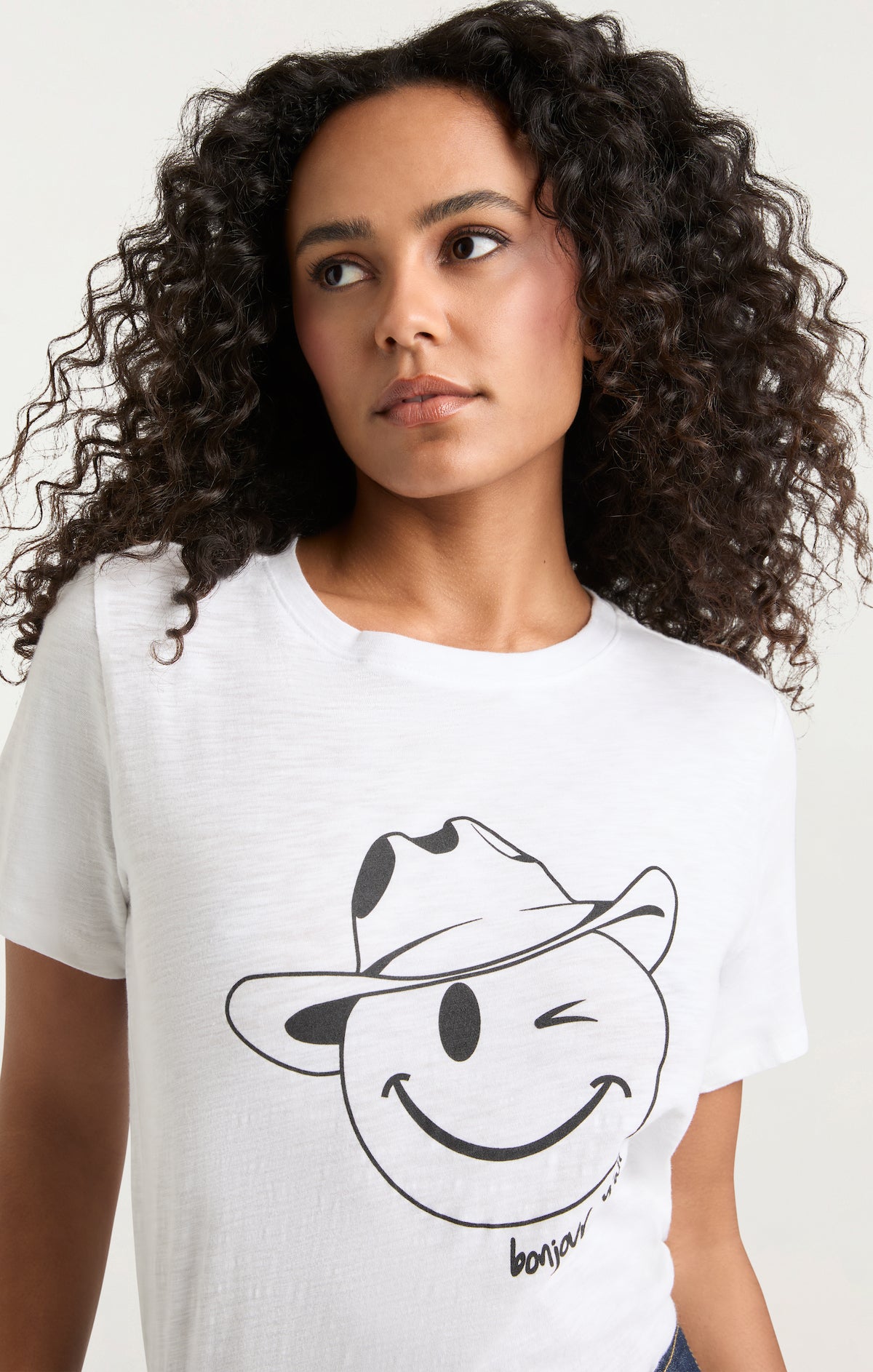 Bonjour Y'all Smiley Tee