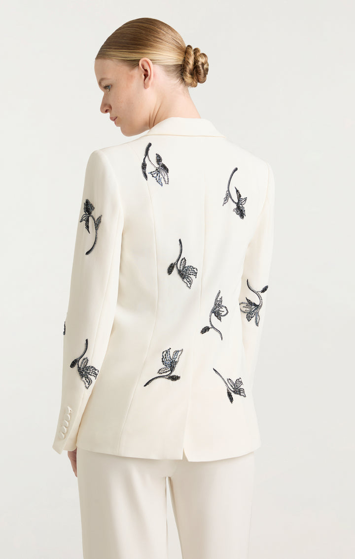 star stole ＆check stole Falling Lilies Karlie Blazer – Cinq à Sept