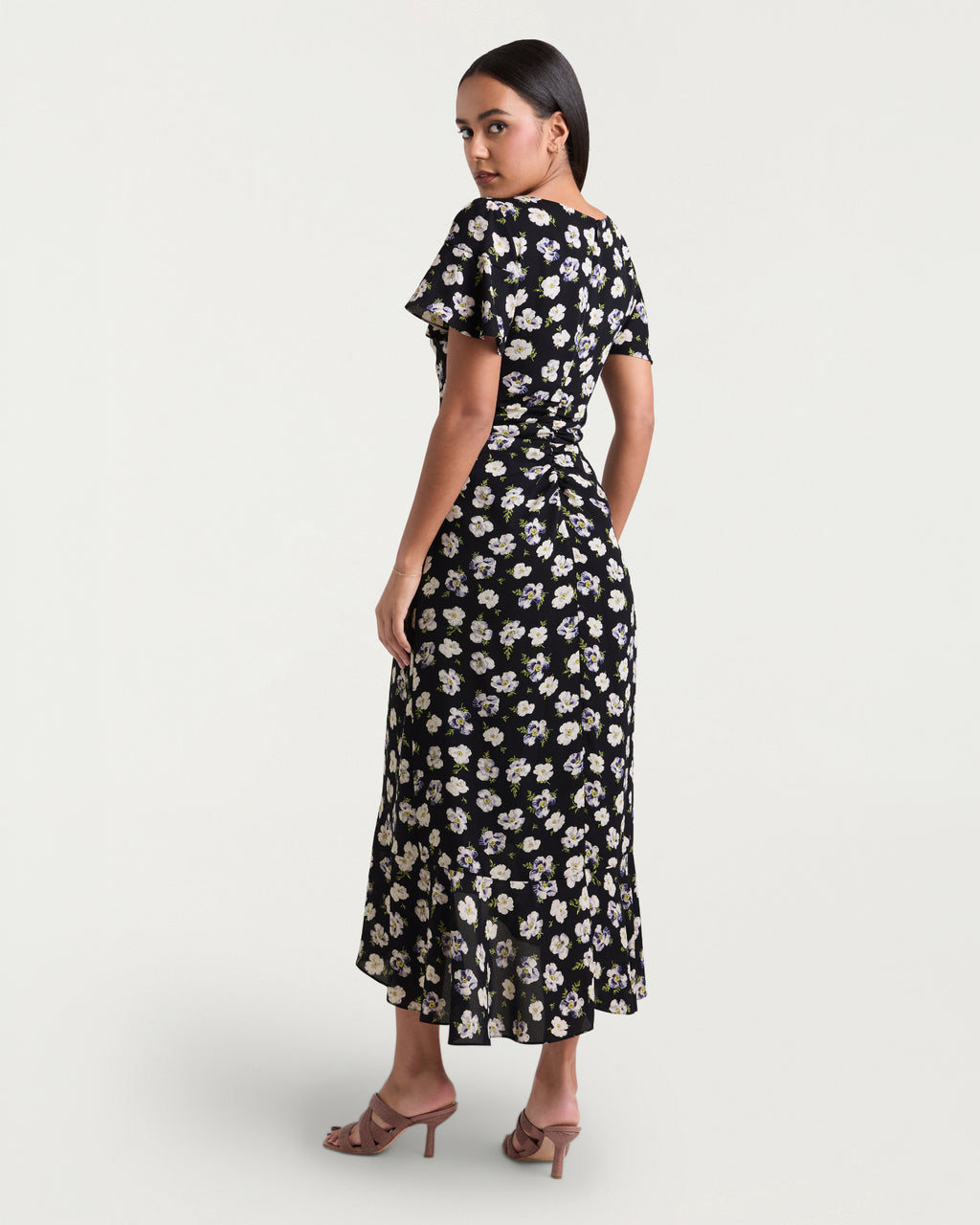 Mini Tossed Poppies Isha Dress