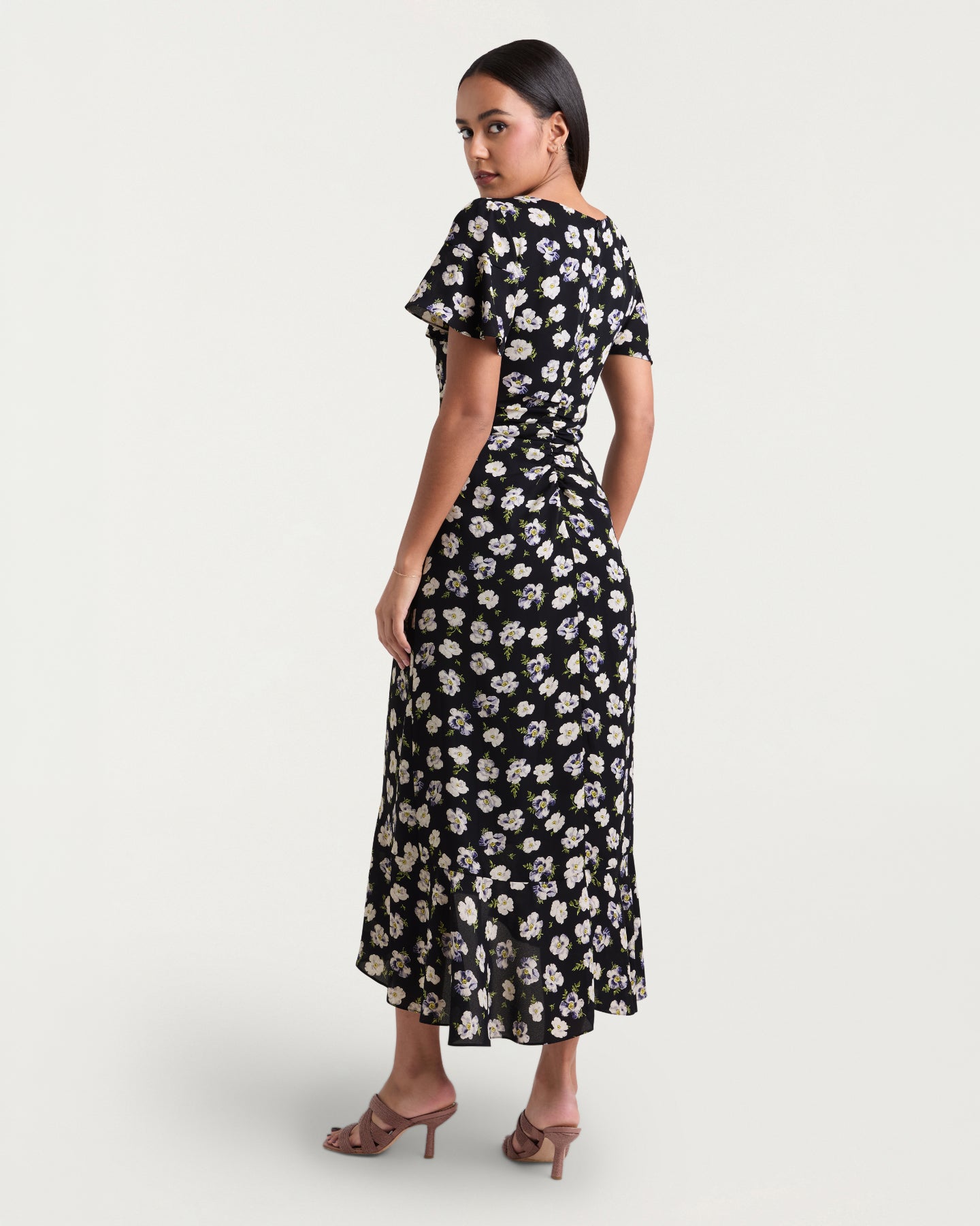 Mini Tossed Poppies Isha Dress