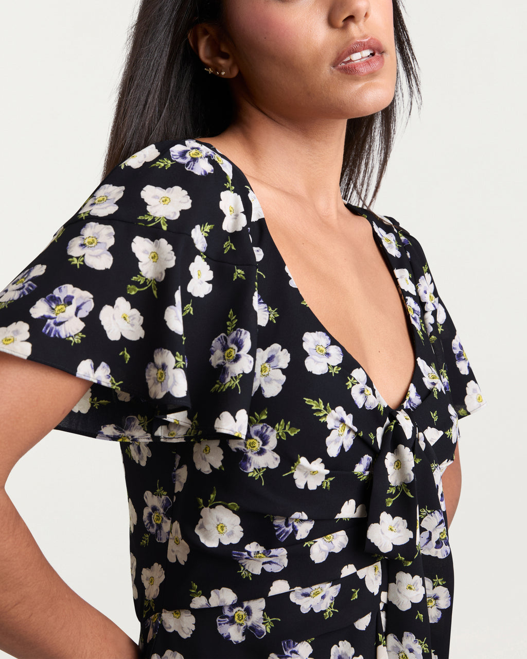 Mini Tossed Poppies Isha Dress