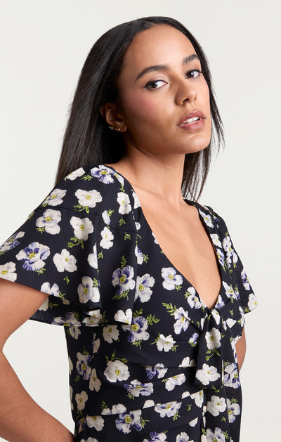 Mini Tossed Poppies Isha Dress
