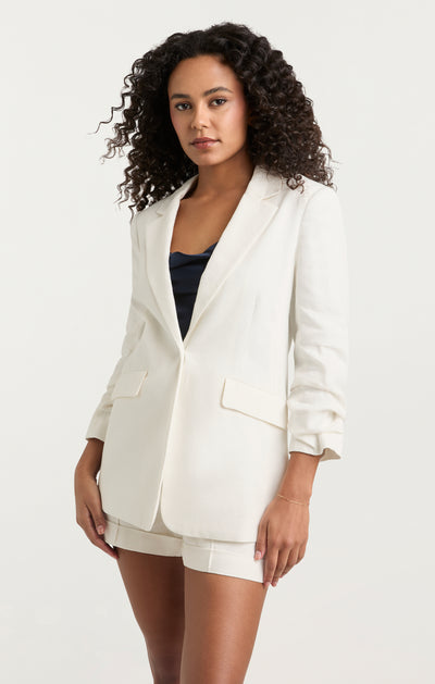 Linen Suiting Kylie Blazer