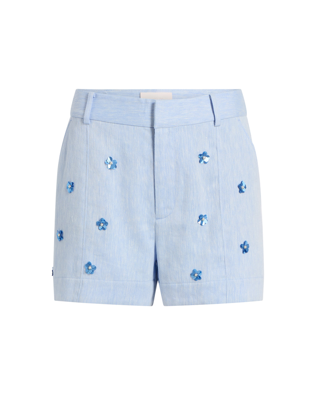 Pearl Ditsy Linen Suiting Tora Short