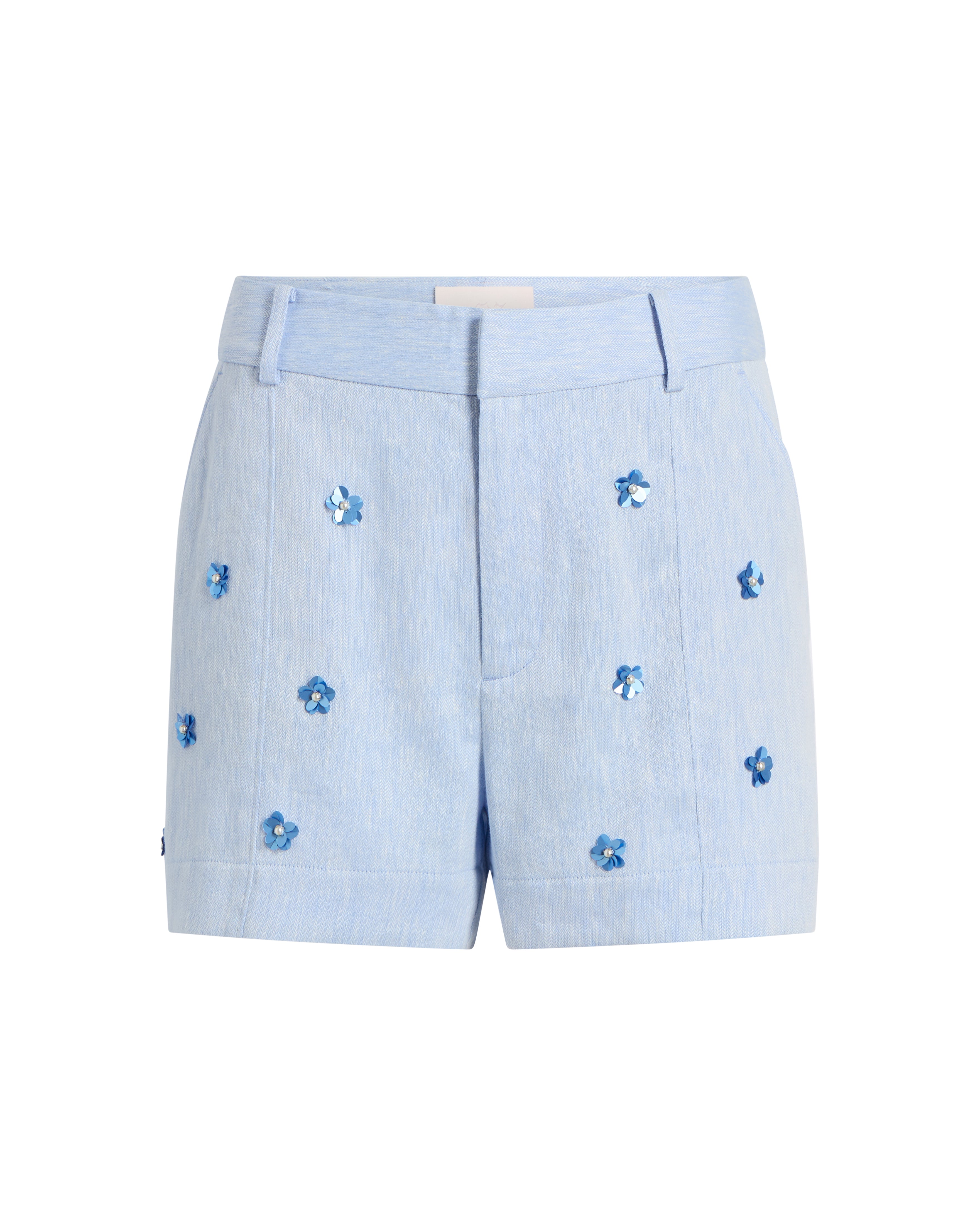 Pearl Ditsy Linen Suiting Tora Short