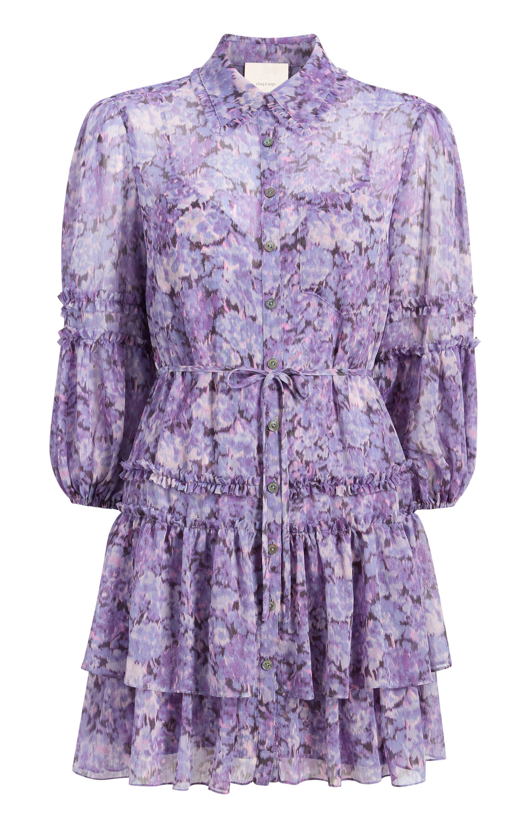 Hydrangea4936　0901 Painted Hydrangea Marsea Dress – Cinq à Sept