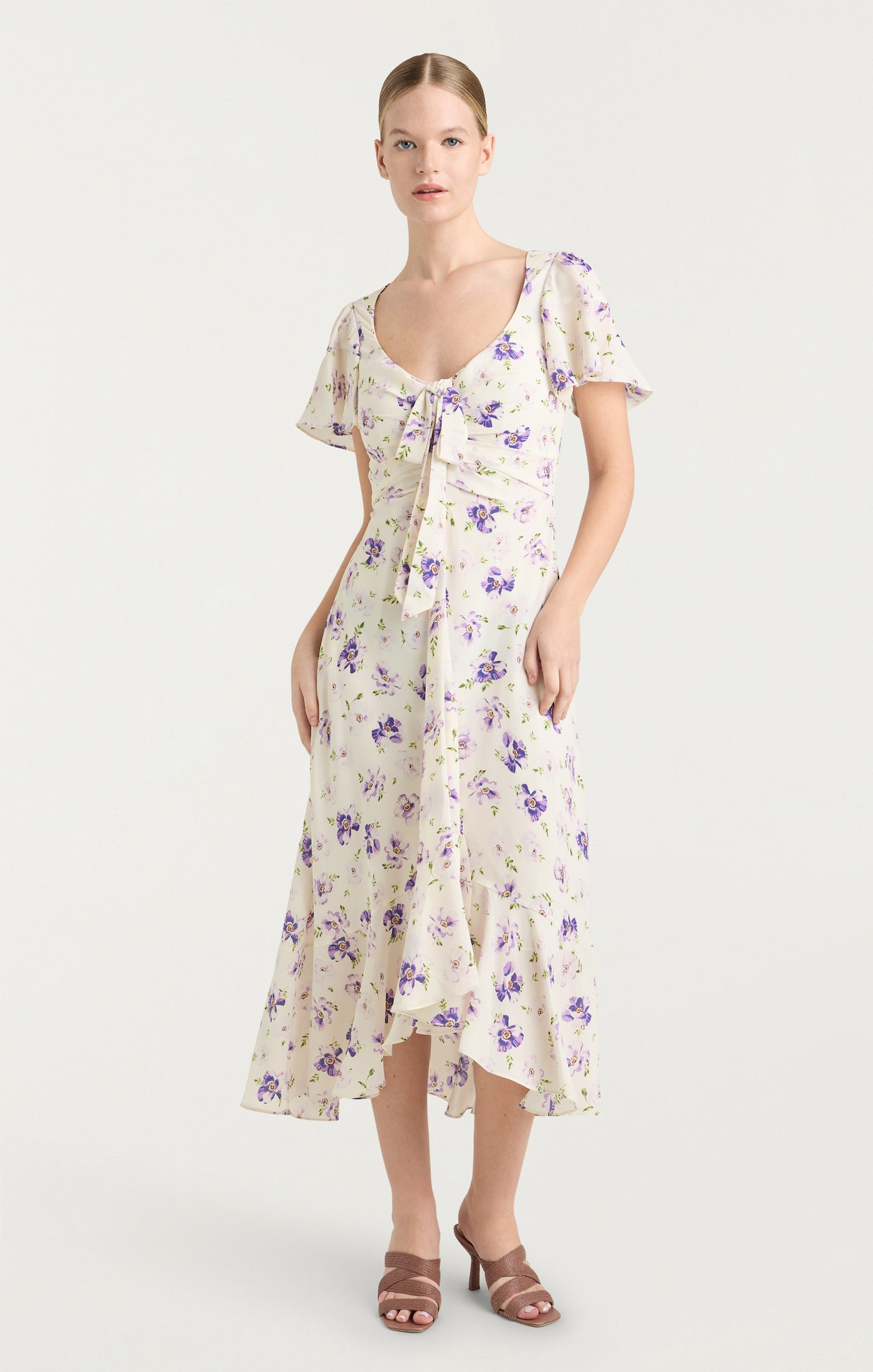 Tossed Poppies Isha Dress