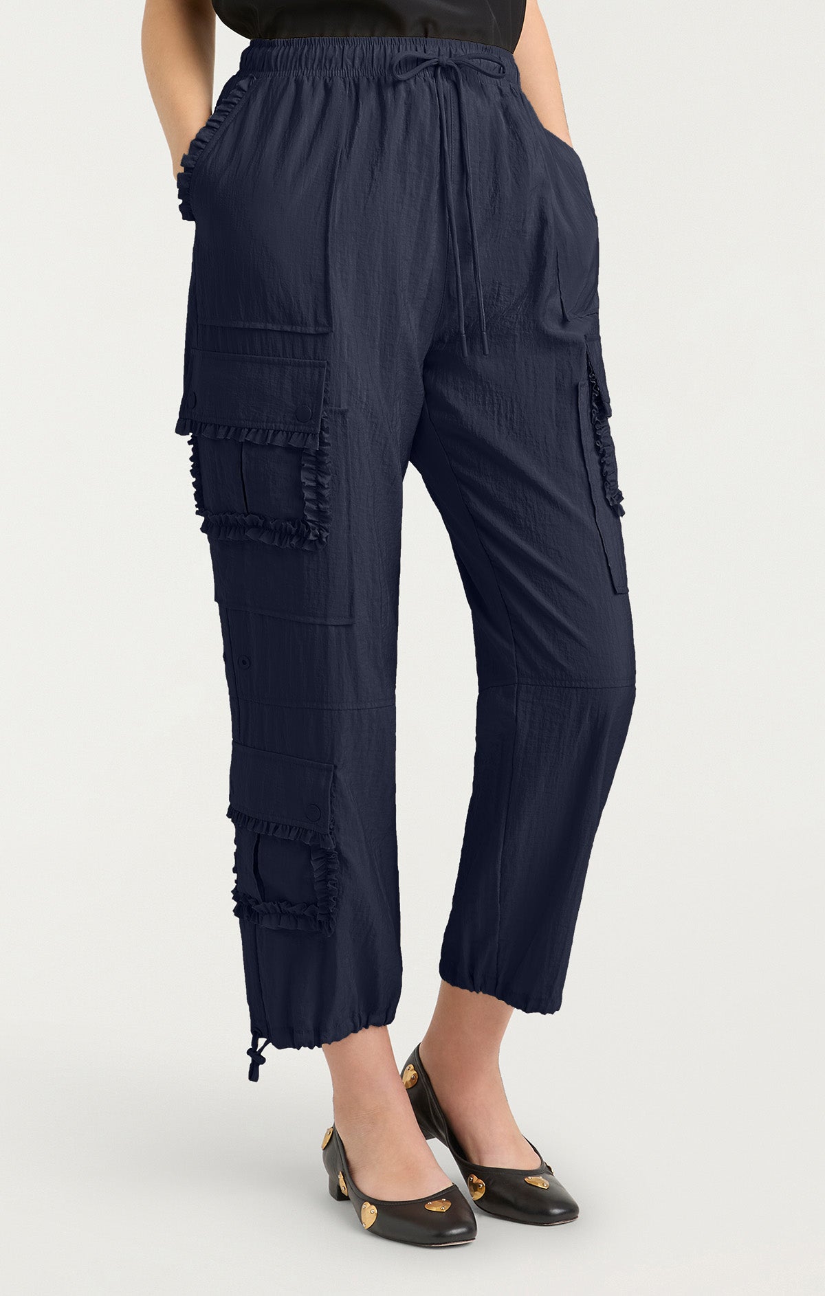 Ruffle Nitsan Parachute Pant