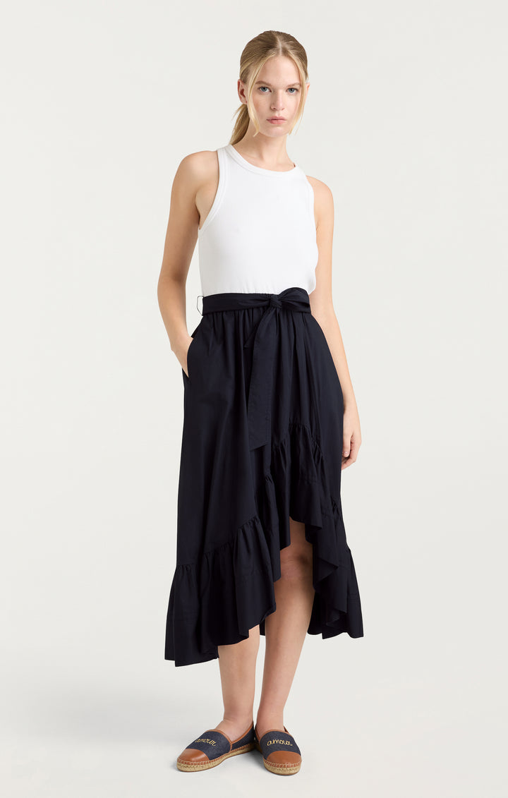 2022awのFrancoise Dress 5-7y Francoise Lemon Cowl Neck Backless Maxi Dress With Lace