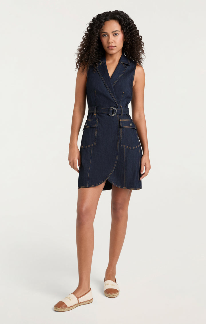 【INCHANT ME】Indigo denim sleeveless one piece NWT $348 AGOLDE Blanca Sleeveless Denim Jumpsuit Size 10
