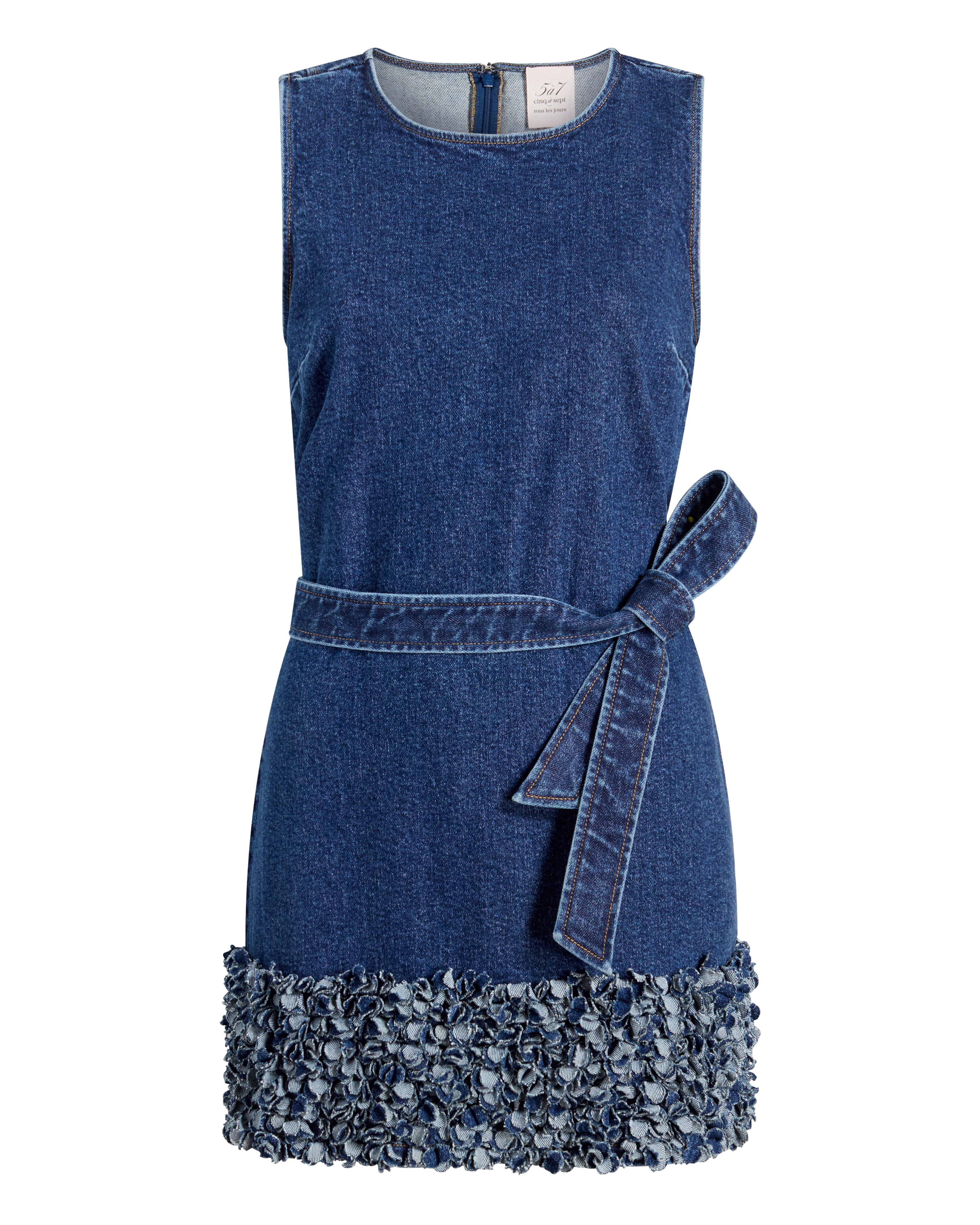Cinq A Sept Women's Petal Mindie Denim Mini Dress - Blue - Size 16